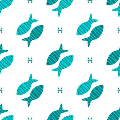 Behang Fairy vis in verschillende kleuren