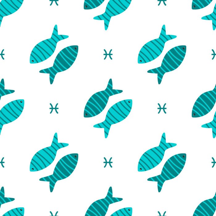 Behang Fairy vis in verschillende kleuren