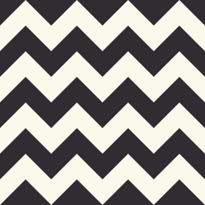 Behang Fashion zigzagpatroon, naadloze vector achtergrond