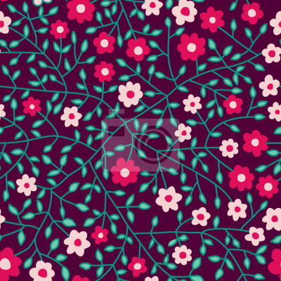 Behang Fijne Kleine Bloemen