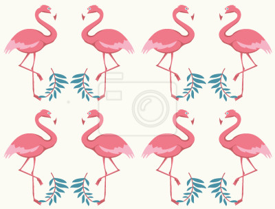 Behang Flamingo Dance
