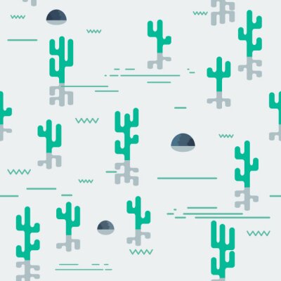 Behang flat desert seamless 