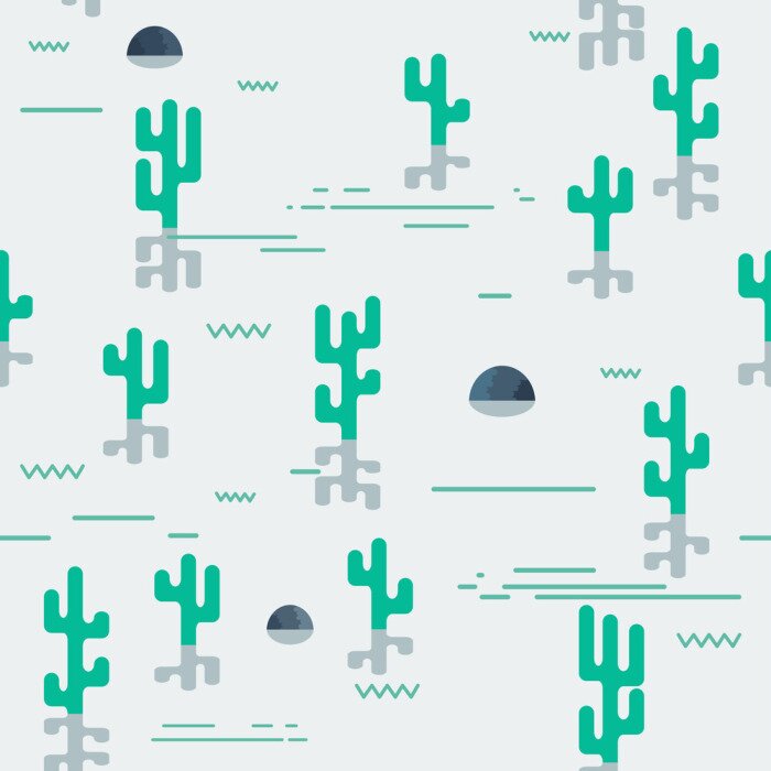 Behang flat desert seamless 