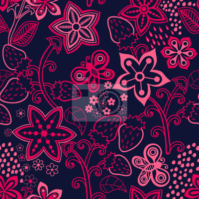 Behang Forest Berry Paradise