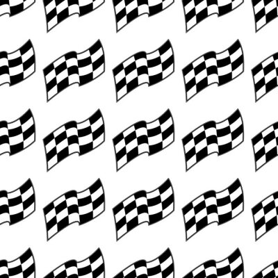 Behang Formule 1 schaakbord