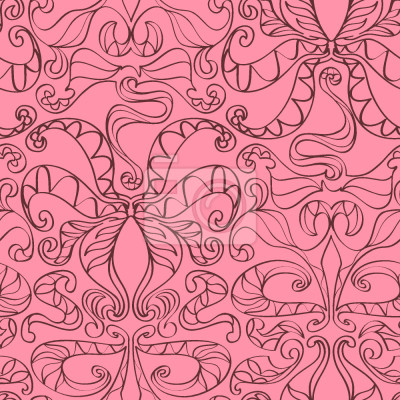 Behang Geestelijke Loopies Roze