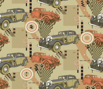 Behang Gegraveerde stijl.