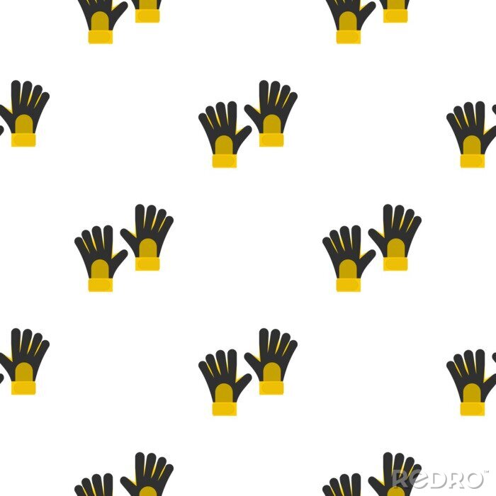 Behang Gele handschoenen