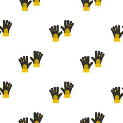 Behang Gele handschoenen