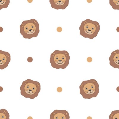 Behang Gelukkige leeuwen voor kinderen