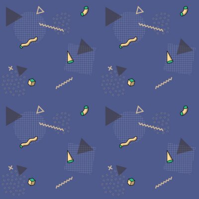 Behang Geometrie in Memphis stijl