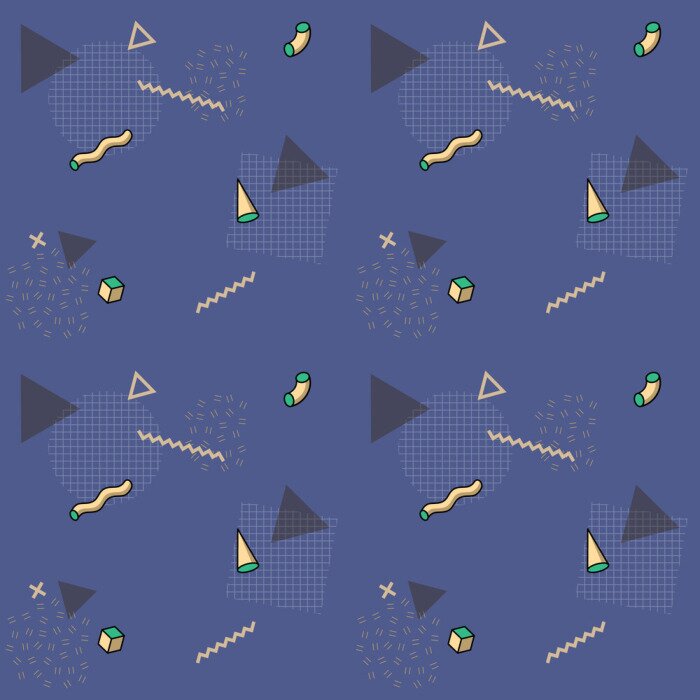 Behang Geometrie in Memphis stijl