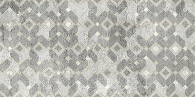 Behang Geometrie op een betonnen achtergrond