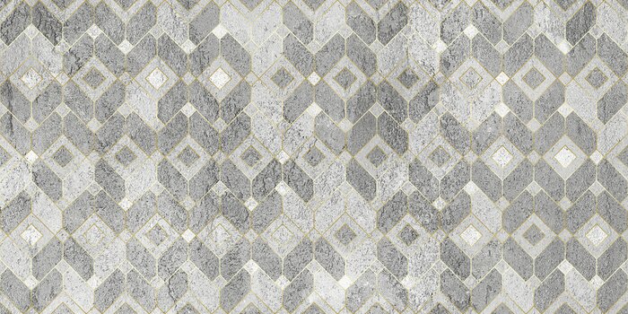 Behang Geometrie op een betonnen achtergrond