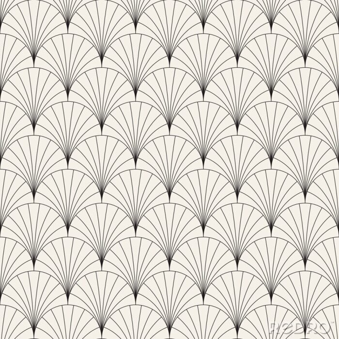Behang Geometrisch patroon in art deco stijl