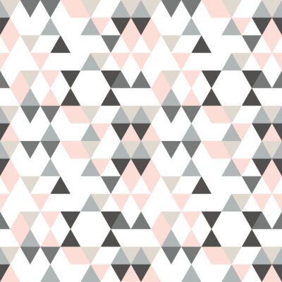 Behang Geometrisch patroon met kleine driehoekjes