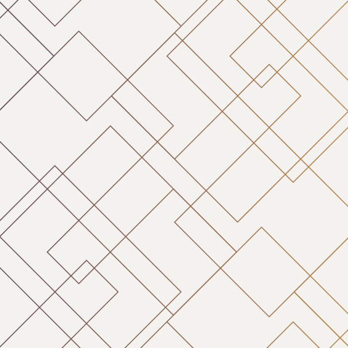 Behang Geometrisch vectorpatroon, die dunne lineaire vierkante diamantvorm en rechthoek herhalen. Schoon ontwerp voor stofbehang geverfd. Patroon staat op het deelvenster Stalen