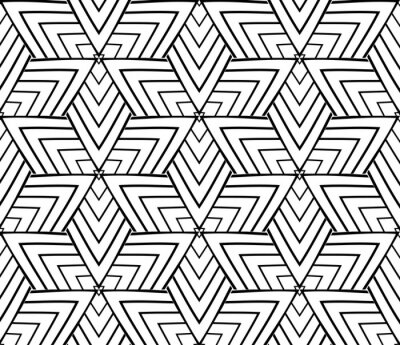 Behang Geometrische abstracties van de jeugdmuur