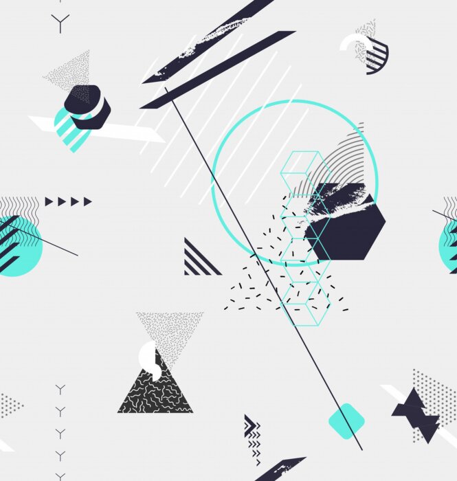 Behang Geometrische compositie