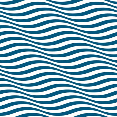 Behang Geometrische golven van optische abstractie