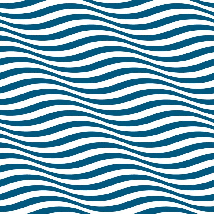 Behang Geometrische golven van optische abstractie