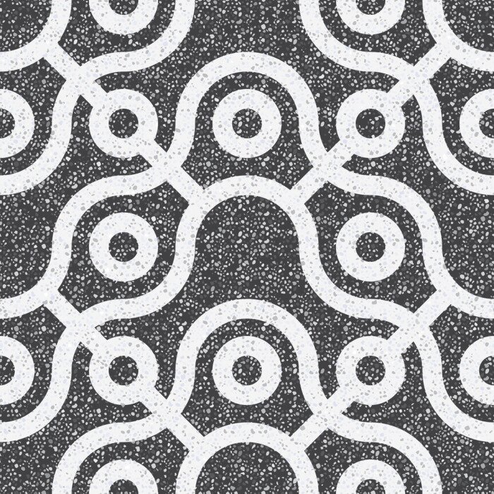 Behang Geometrische steen in wit