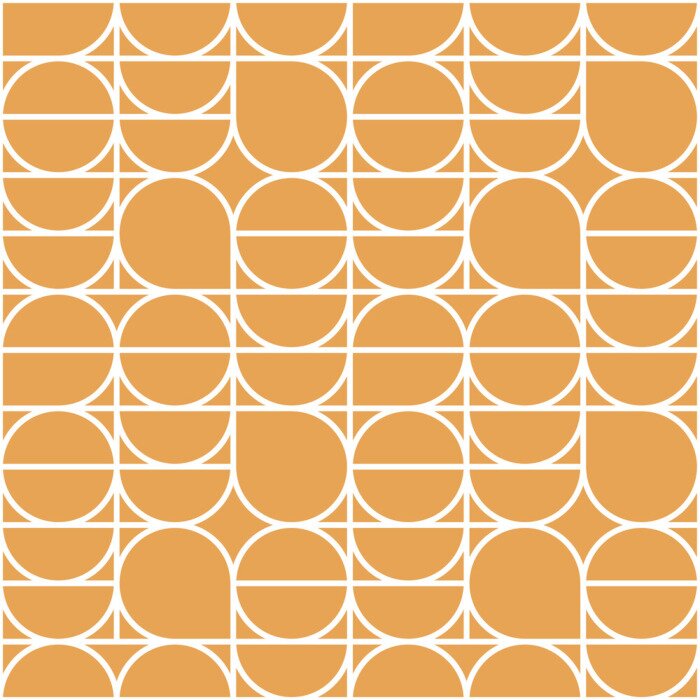 Behang Geometry minimalistic seamless pattern poster with simple shape and figure