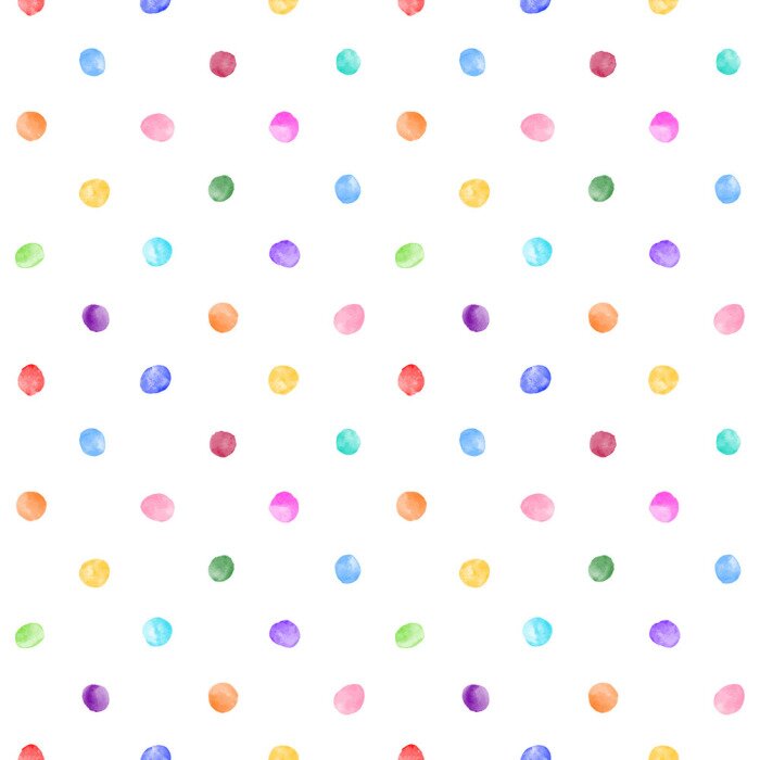 Behang Geschilderd aquarel cirkels motief