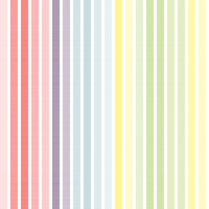 Behang Gestreept motief in regenboogkleuren