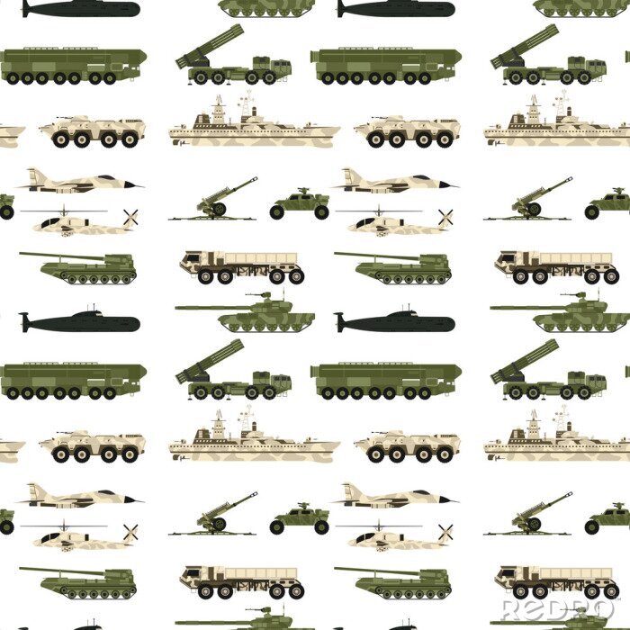 Behang Gevechtsvoertuigen