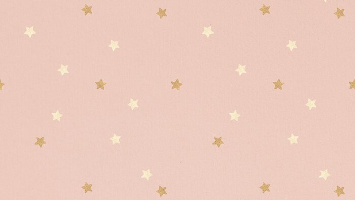 Behang Gevoelige roze achtergrond met sterren