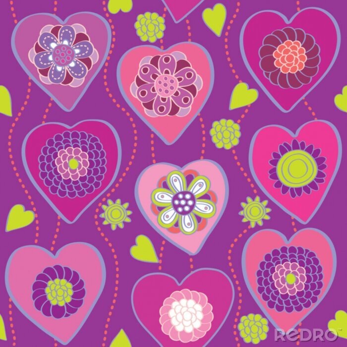 Behang Gevormde harten