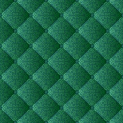 Behang gewatteerde stof met vintage ornamenten, naadloos patroon