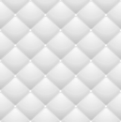 Behang Gewatteerde witte textuur