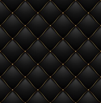 Behang Gewatteerde zwarte textuur