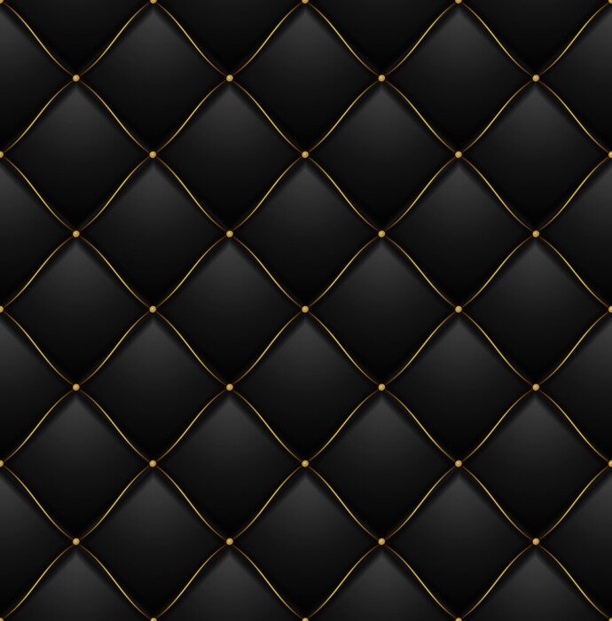 Behang Gewatteerde zwarte textuur