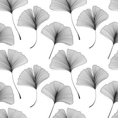 Behang Ginkgo biloba bladeren