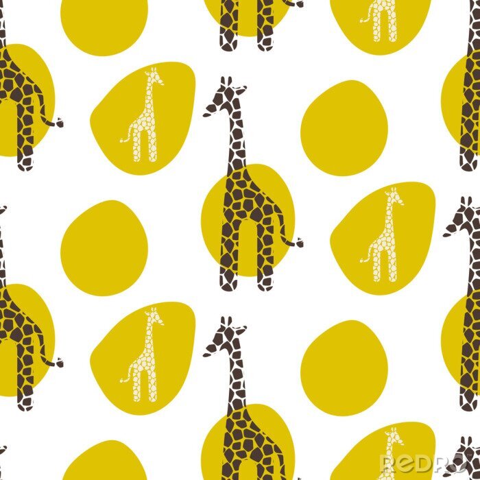Behang Giraf thema