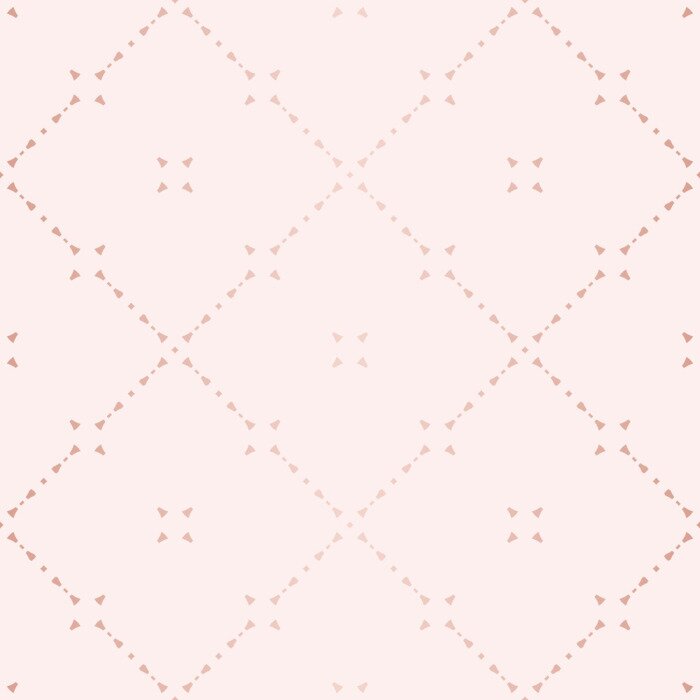 Behang Glam roségouden geometrie