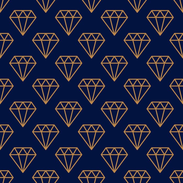 Behang Glamourpatroon met diamanten