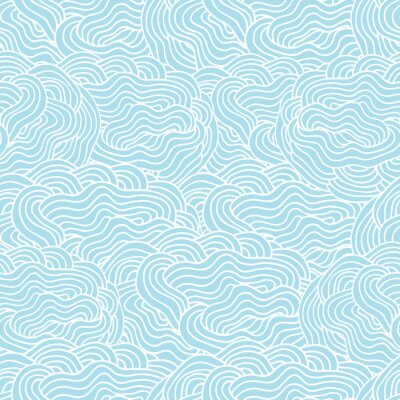 Behang Golven van vallend water van een waterval