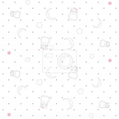 Behang Goodnight Steenuil