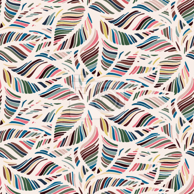 Behang Grafische Blad ornamenten