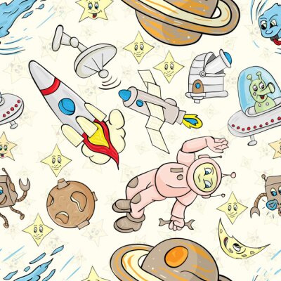 Behang Grafische ruimtethema's