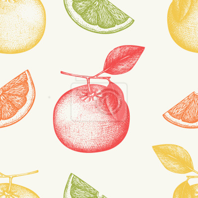 Behang grapefruit