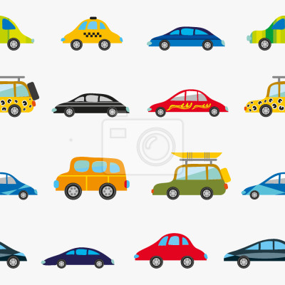 Behang Grappige auto's