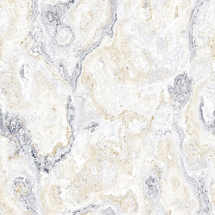 Behang Grijs abstract mozaïekpatroon