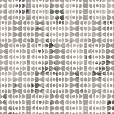 Behang Grijs en wit gestreept dessin