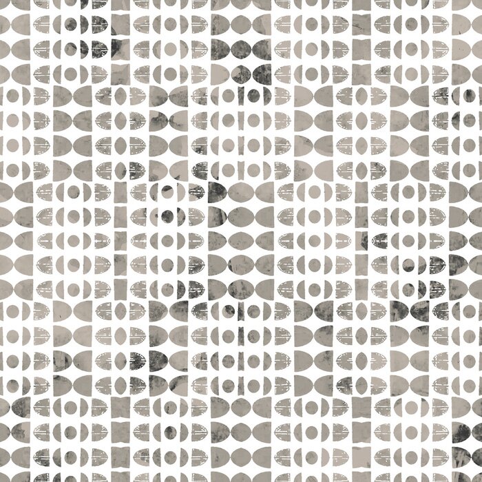 Behang Grijs en wit gestreept dessin