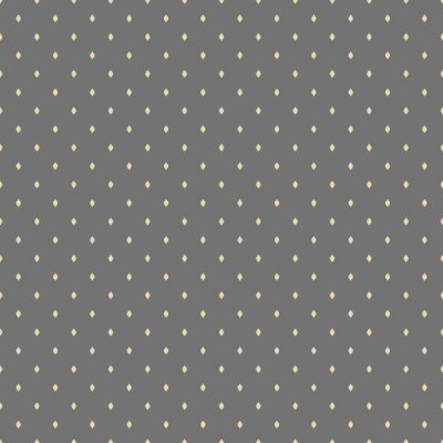 Behang Grijs motief met gele vormen